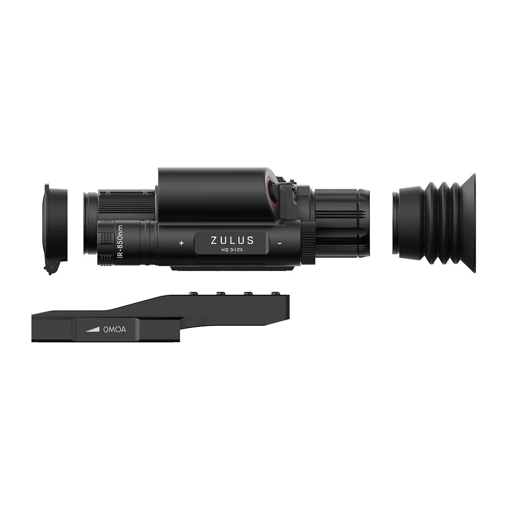 ZHD312R - ZULUS HD 3-12X Digital Night Vision Scope with Laser Rangefinder and Ballistic Calculator - Image 4