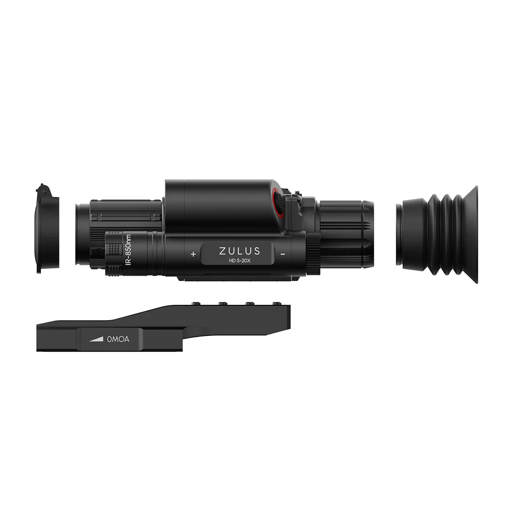 ZHD520R - ZULUS HD 5-20X Digital Night Vision Scope With Laser Rangefinder and Ballistic Calculator - Image 4